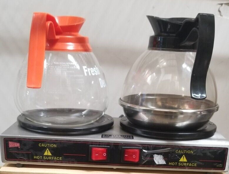 Ceicelware/Grindmaster MW-2 Double Burner Decanter Warmer Station, 120v/60/1
