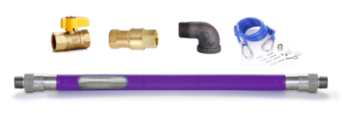 TGH-7548QD Quick Disconnect Gas Hose Kit 3/4 Inch Inside Diameter, 48-Inch Long