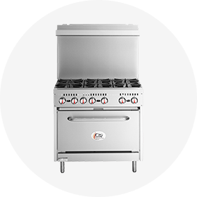 Gas Range with Four (4) Open Burners