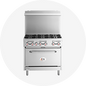 Gas Range with Four (4) Open Burners